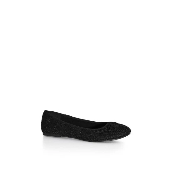 Evans Extra Wide Fit Crochet Ballet Flats For Female 3 Evans Extra Wide Fit Crochet Ballet Flats For Female