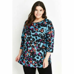 Evans Animal Print Top For Female -Cheap Evans Clothing Store unnamed file 2801