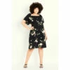 Evans Floral Midi Dress For Female -Cheap Evans Clothing Store unnamed file 2809
