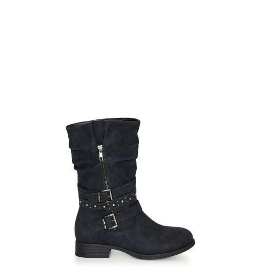 Evans Extra Wide Fit Una Moto Boots For Female 5 Evans Extra Wide Fit Una Moto Boots For Female - Image 3