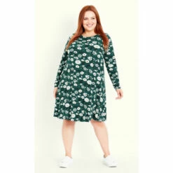 Evans Swing Print Dress For Female