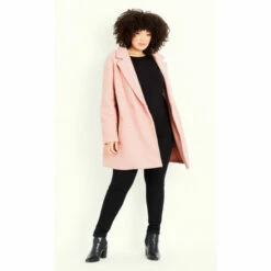 Evans Teddy Button Coat For Female -Cheap Evans Clothing Store unnamed file 289