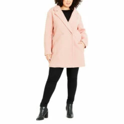 Evans Teddy Button Coat For Female -Cheap Evans Clothing Store unnamed file 290