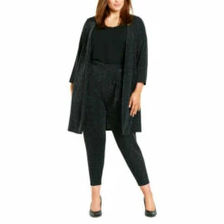 Evans Sparkle Open Front Cardigan For Female -Cheap Evans Clothing Store unnamed file 2948