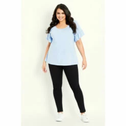 Evans Frill Sleeve Top For Female