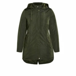 Evans Padded Parka Coat For Female -Cheap Evans Clothing Store unnamed file 298