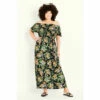 Evans Tropical Maxi Dress For Female -Cheap Evans Clothing Store unnamed file 2988