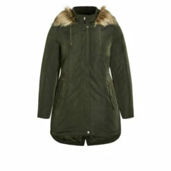 Evans Padded Parka Coat For Female -Cheap Evans Clothing Store unnamed file 300