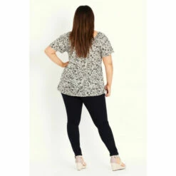 Evans Mini Floral Short Sleeve Top For Female 7 Evans Mini Floral Short Sleeve Top For Female -Cheap Evans Clothing Store unnamed file 3013