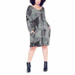 Evans Print Tunic Top Dress For Female