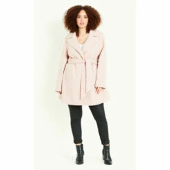 Evans Belted Coat For Female -Cheap Evans Clothing Store unnamed file 335