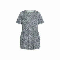 Evans Print Pocket Tunic Top For Female -Cheap Evans Clothing Store unnamed file 340