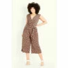 Evans Wrap Spot Jumpsuit For Female
