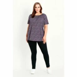 Evans Ditsy Floral Bardot Top For Female