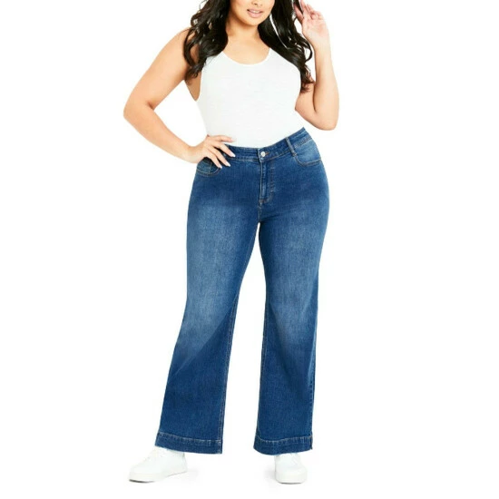 Evans Wide Leg Jeans - Short For Female 3 Evans Wide Leg Jeans - Short For Female