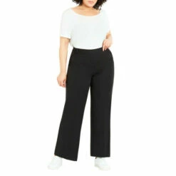 Evans Picasso Wide Leg Trousers - Short For Female