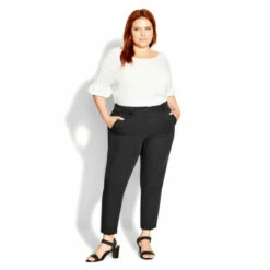 Evans Naples Tapered Trousers - Regular For Female -Cheap Evans Clothing Store unnamed file 416