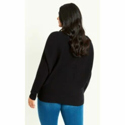 Evans Janie Ribbed Jumper For Female -Cheap Evans Clothing Store unnamed file 440