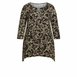 Evans Keyhole Swing Tunic Top For Female -Cheap Evans Clothing Store unnamed file 449