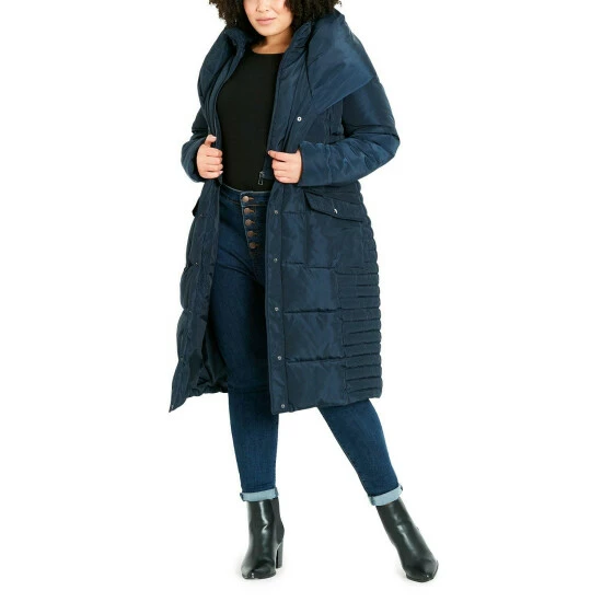 Evans Long Duvet Padded Coat For Female 3 Evans Long Duvet Padded Coat For Female