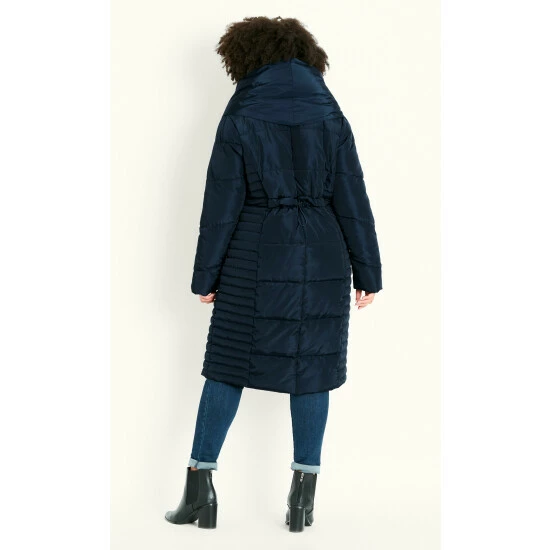 Evans Long Duvet Padded Coat For Female 6 Evans Long Duvet Padded Coat For Female - Image 4