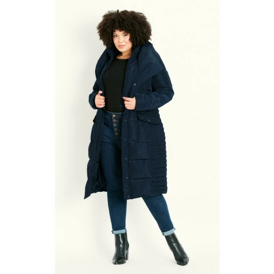 Evans Long Duvet Padded Coat For Female 8 Evans Long Duvet Padded Coat For Female - Image 6