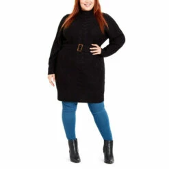 Evans Belted Tunic Jumper For Female