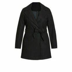 Evans Belted Coat For Female -Cheap Evans Clothing Store unnamed file 54