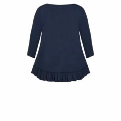 Evans Double Frill Plain Top For Female -Cheap Evans Clothing Store unnamed file 544