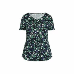 Evans Printed Short Sleeve T-Shirt For Female -Cheap Evans Clothing Store unnamed file 574