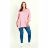 Evans Oversized 3/4 Sleeve T-Shirt For Female -Cheap Evans Clothing Store unnamed file 581