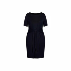 Evans Tie Front Plain Dress For Female -Cheap Evans Clothing Store unnamed file 602