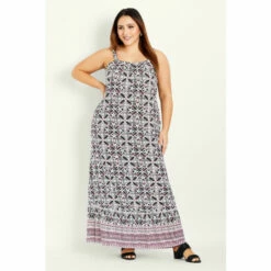 Evans Strappy Tile Dress For Female