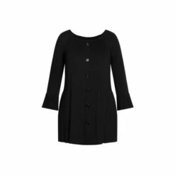 Evans Frill Sleeve Button Through Top For Female 8 Evans Frill Sleeve Button Through Top For Female -Cheap Evans Clothing Store unnamed file 629