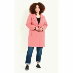 Evans Notched Lapel Coat For Female -Cheap Evans Clothing Store unnamed file 63