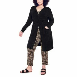 Evans Fluffy Lounge Cardigan For Female