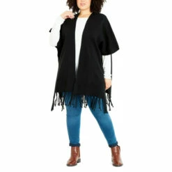 Evans Knit Wrap Cardigan For Female -Cheap Evans Clothing Store unnamed file 644