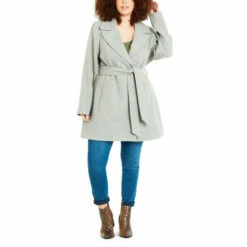 Evans Textured Belted Coat For Female -Cheap Evans Clothing Store unnamed file 660