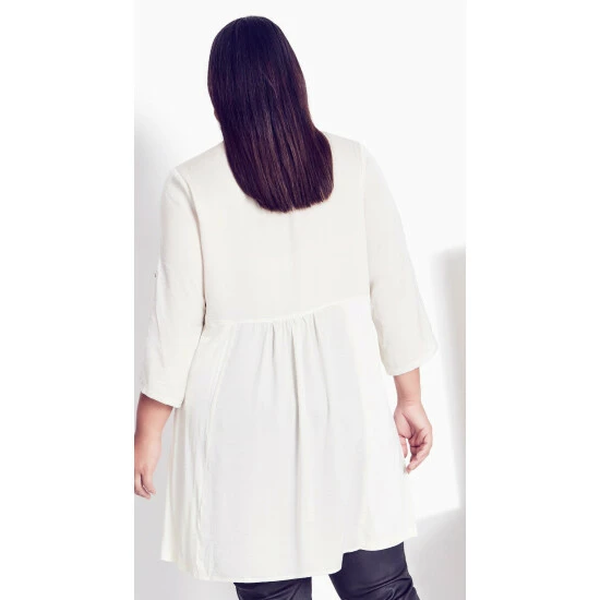 Evans Emma Knit Panel Shirt For Female 8 Evans Emma Knit Panel Shirt For Female - Image 6