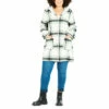 Evans Hooded Check Coat For Female -Cheap Evans Clothing Store unnamed file 669
