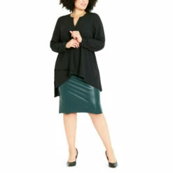 Evans Woven Asymmetrical Shirt For Female