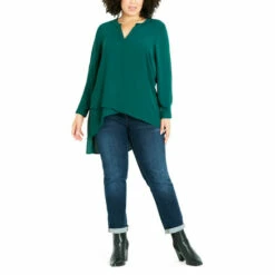 Evans Woven Asymmetrical Shirt For Female -Cheap Evans Clothing Store unnamed file 695