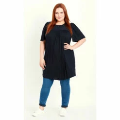 Evans Broderie Trim Tunic Top For Female