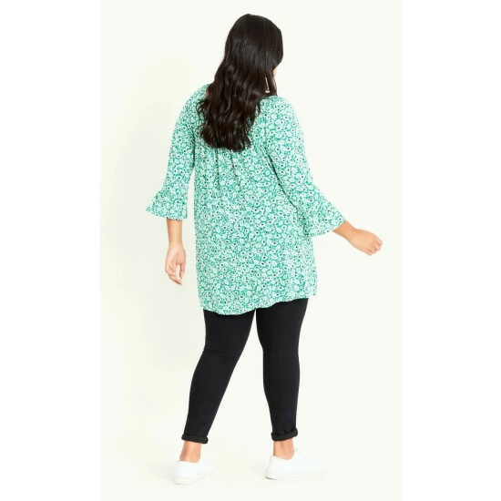 Evans Frill Sleeve Button Through Top For Female 4 Evans Frill Sleeve Button Through Top For Female - Image 2