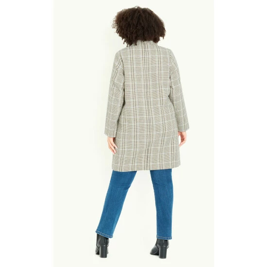 Evans Check Coat For Female 7 Evans Check Coat For Female - Image 5