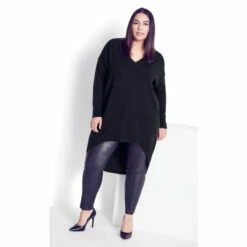 Evans Escapade Hi Lo Sweater For Female -Cheap Evans Clothing Store unnamed file 721