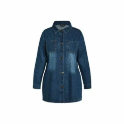 Evans Denim Shacket For Female -Cheap Evans Clothing Store unnamed file 729