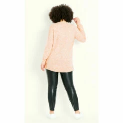 Evans Neppy V Neck Jumper For Female -Cheap Evans Clothing Store unnamed file 760