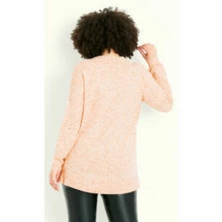Evans Neppy V Neck Jumper For Female -Cheap Evans Clothing Store unnamed file 762