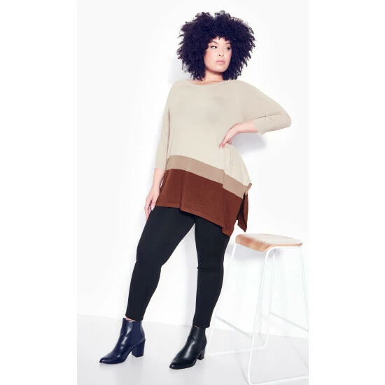 Evans Asymmetrical Splice Sweater For Female 5 Evans Asymmetrical Splice Sweater For Female - Image 3